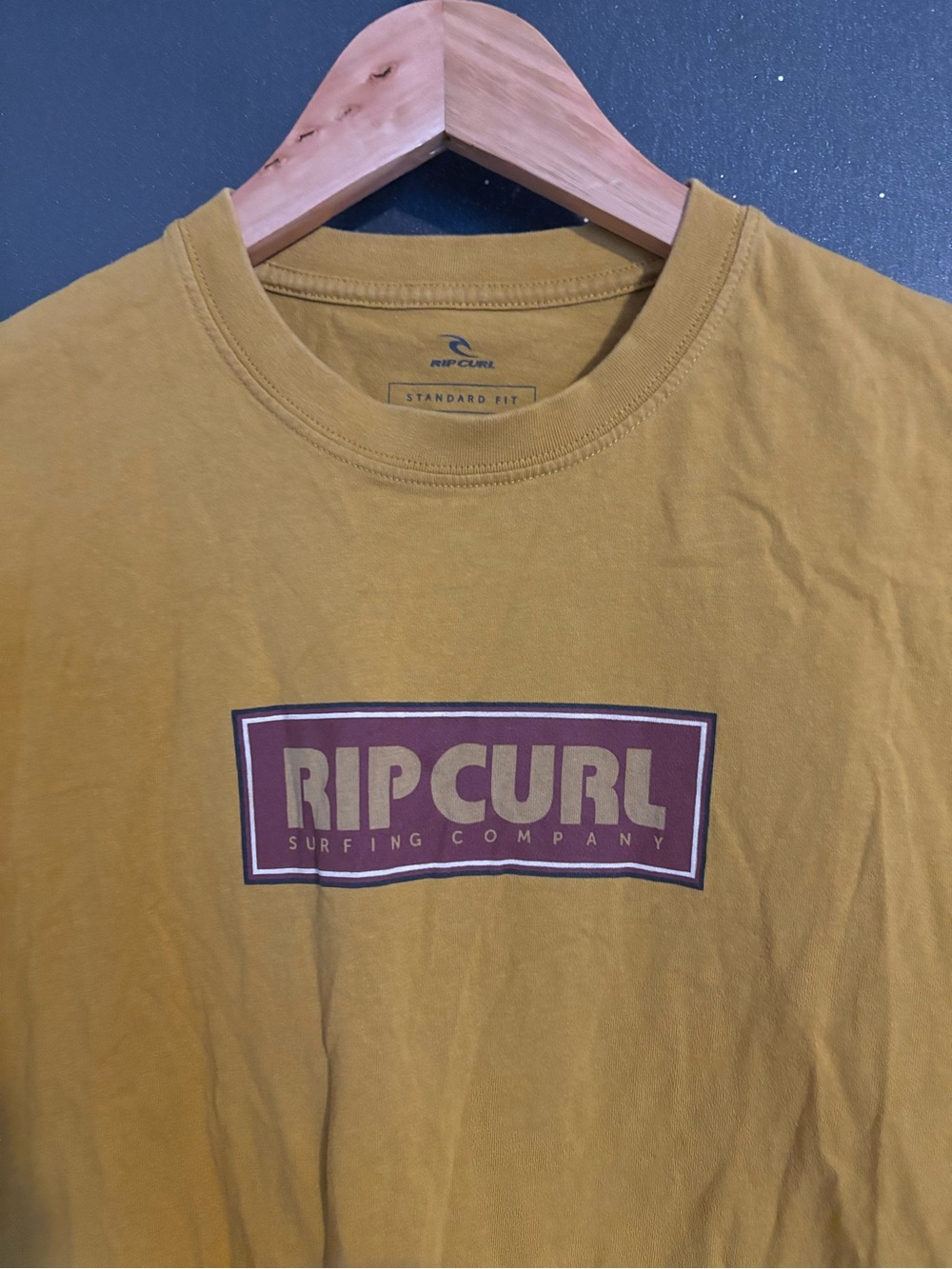 Rip Curl Men’s Mustard Logo T-Shirt